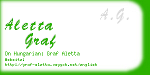 aletta graf business card